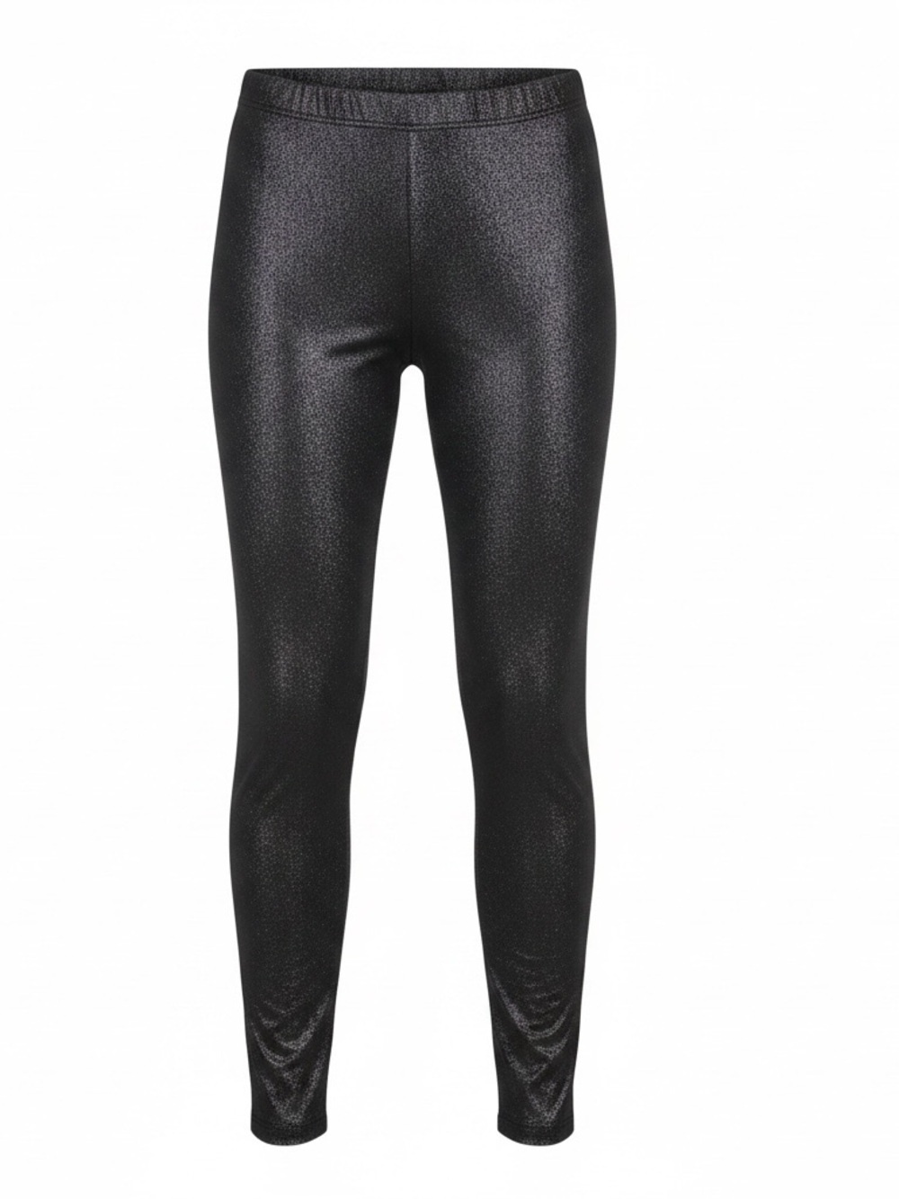 Shimmery Black Leggings - Sleek Women's Stretch Pants